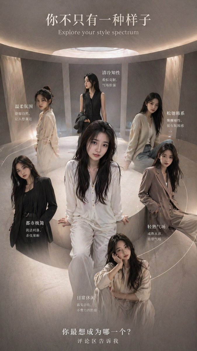 Style Spectrum Fashion Poster - AI image template preview