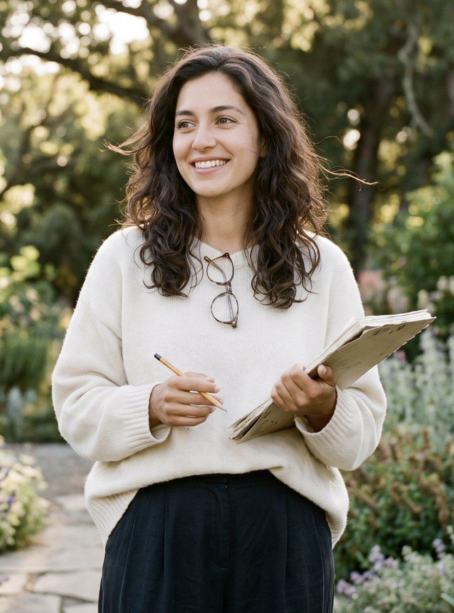 Poetic Woman in Garden Portrait preview