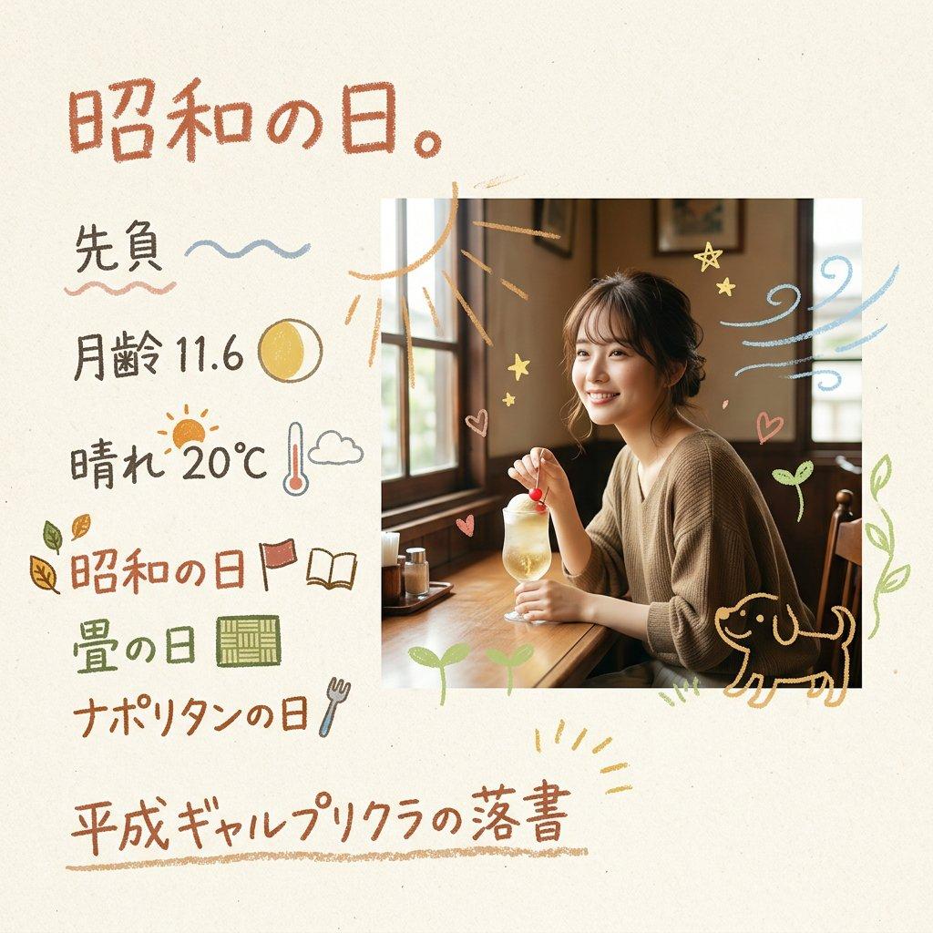 Retro Japanese Purikura Scrapbook Page - AI image template preview