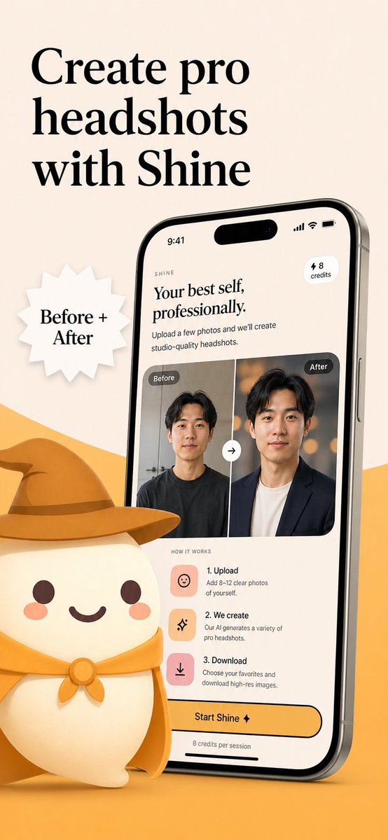 AI Headshot App Store Promo Poster - AI image template preview