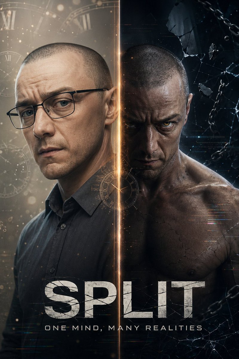 Dual-Personality Cinematic Poster - AI image template preview