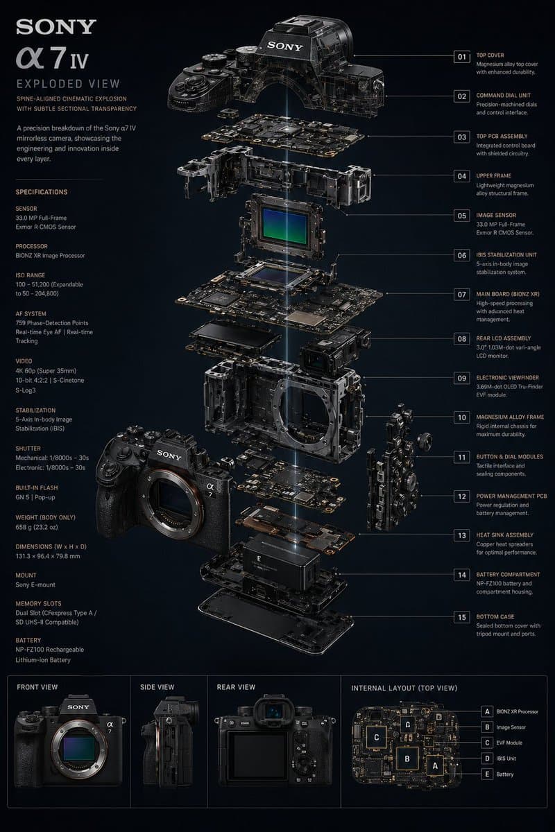 Technology Exploded View - AI image template preview