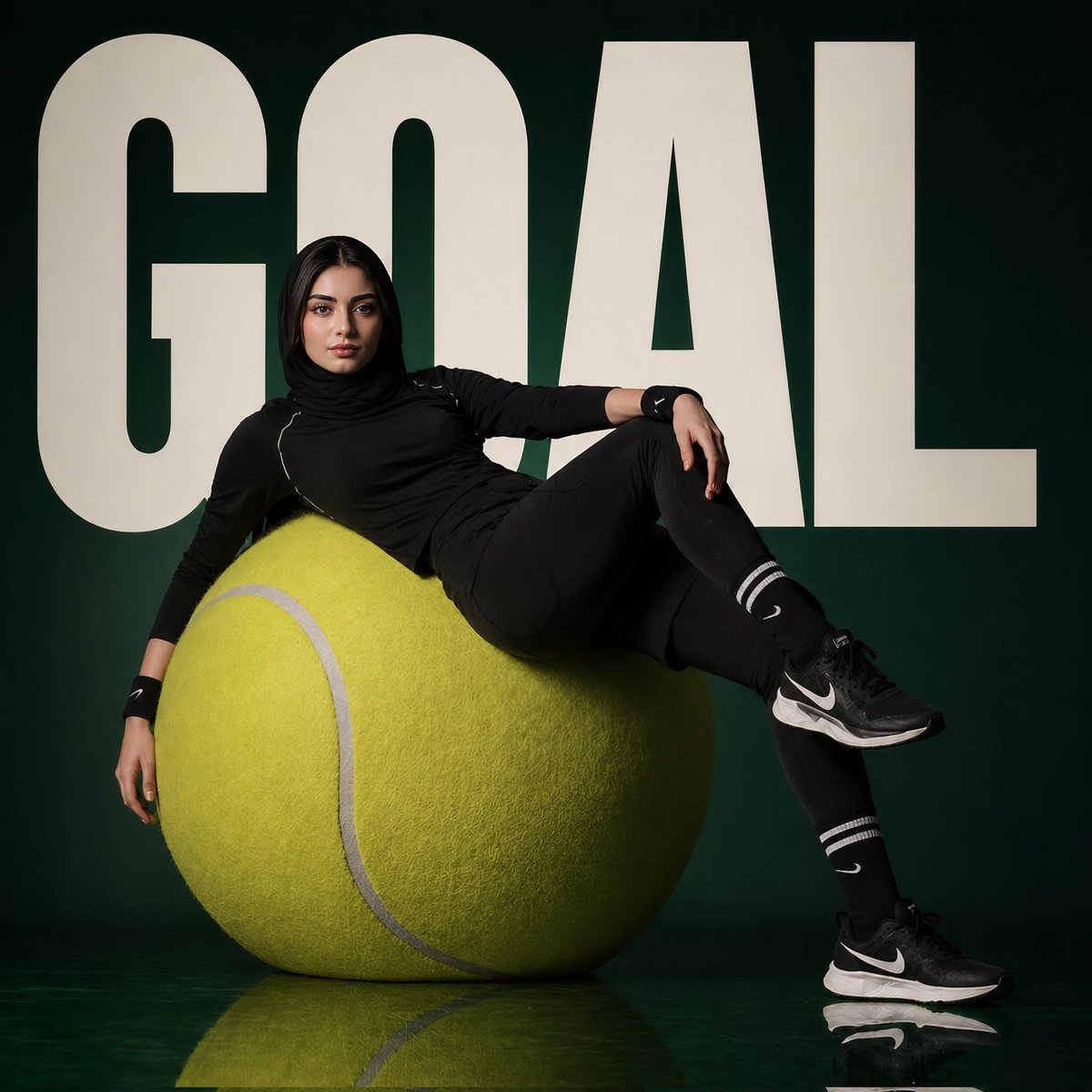 Avant-Garde Sports Fashion Editorial - AI image template preview