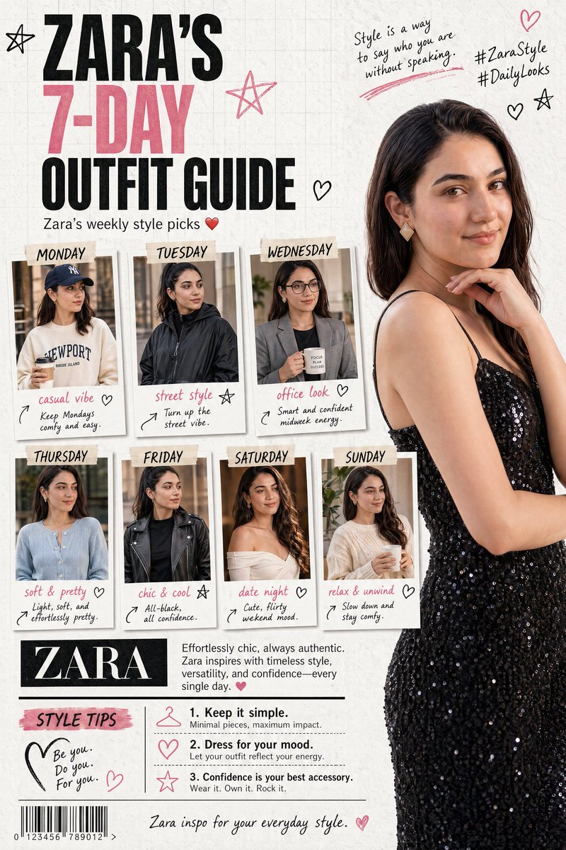 Fashion Magazine Collage Guide - AI image template preview