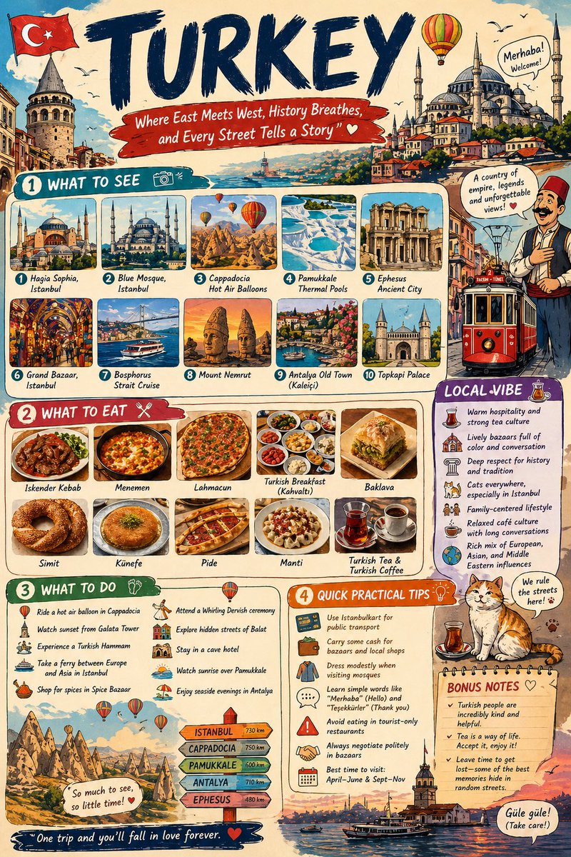 Infographic Travel Guide Poster - AI image template preview