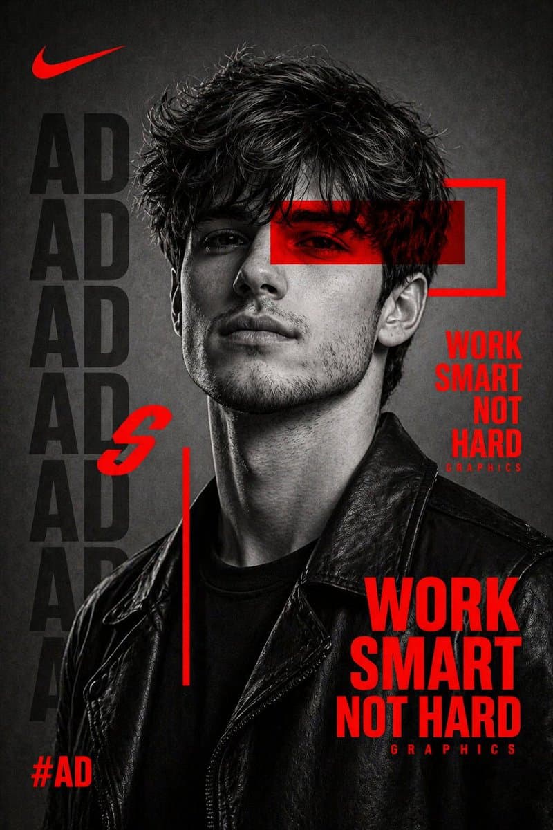 Streetwear Campaign Poster - AI image template preview