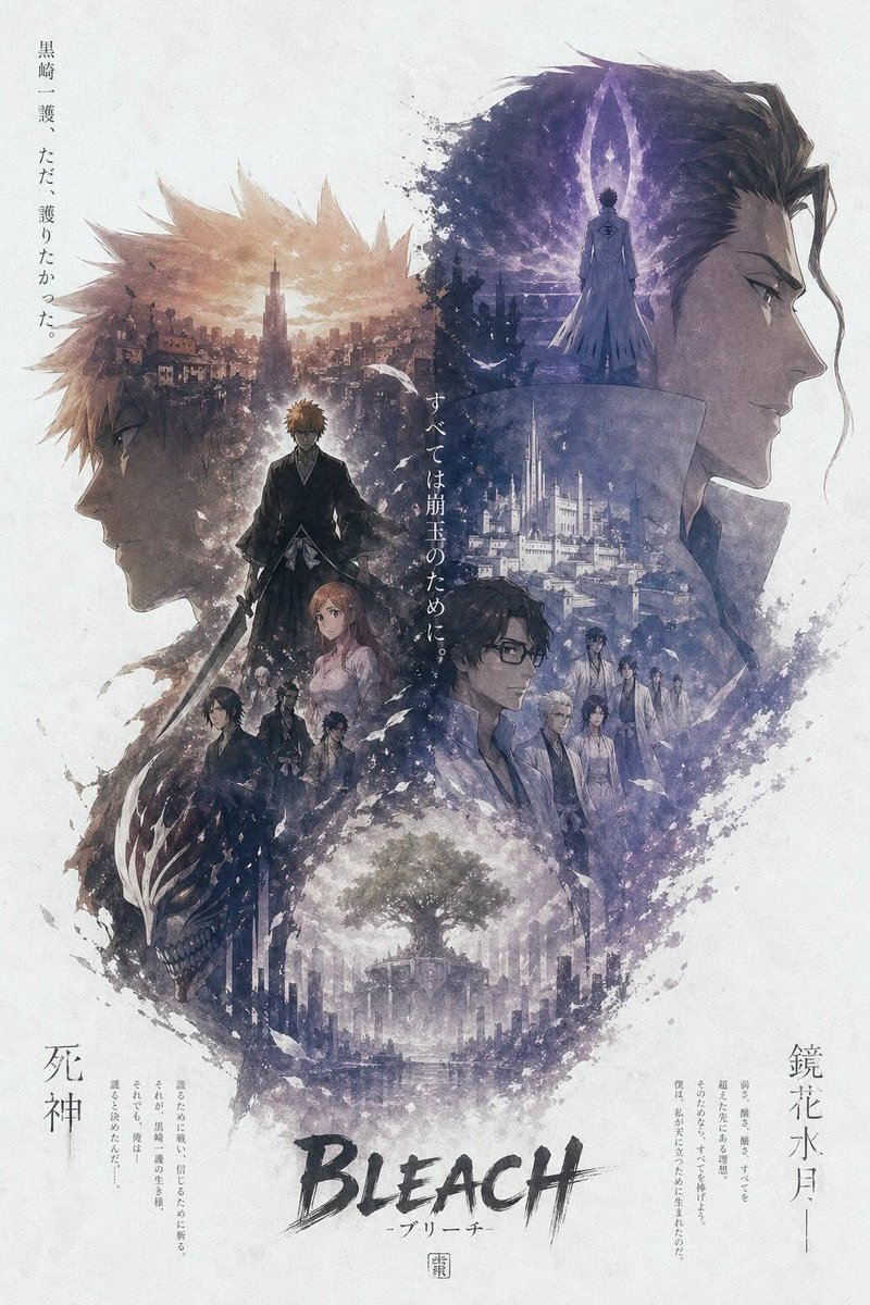 Anime-Style Cinematic Character Poster - AI image template preview