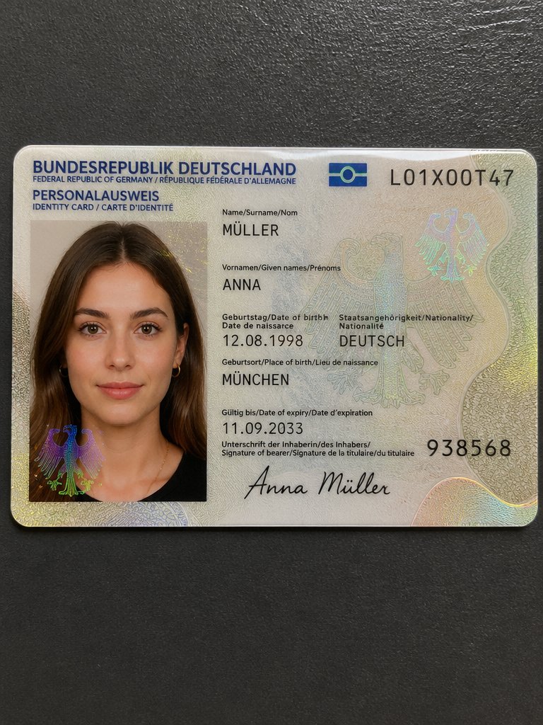 Detailed Identity Card Photography - AI image template preview