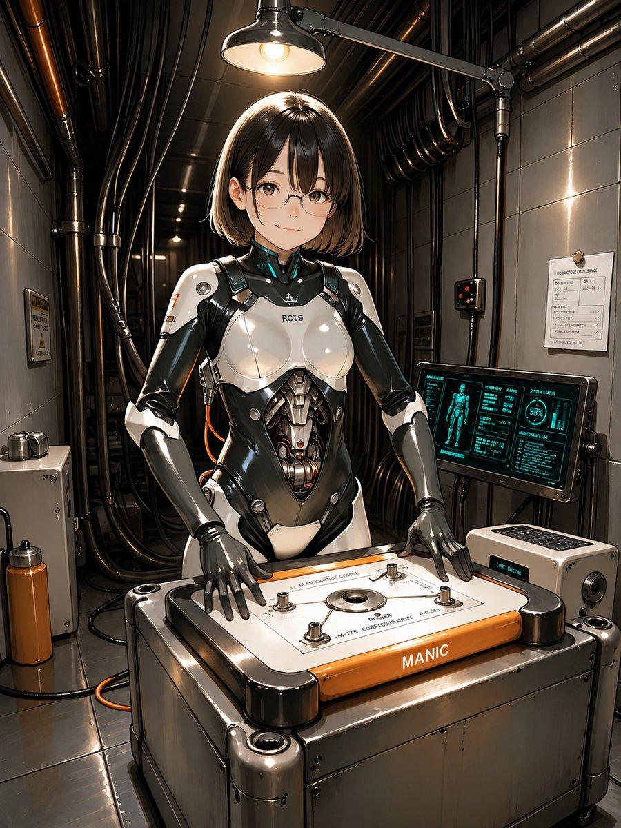 Android Engineer in Maintenance Bay - AI image template preview