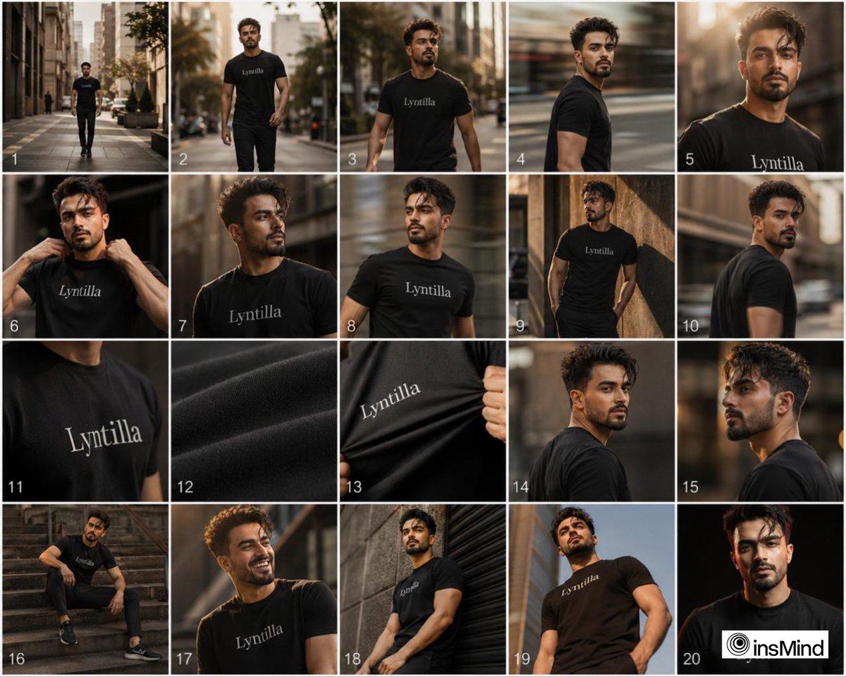 Sequential Fashion Storyboard Collage - AI image template preview