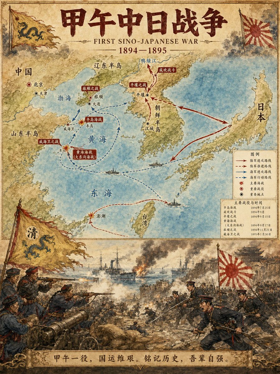 Historical Event Map Illustrator - AI image template preview