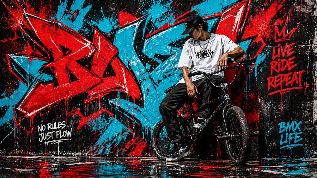 Graffiti Wall Urban Artwork - AI image template preview