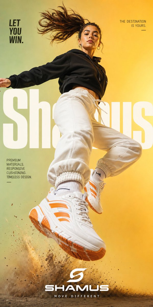 Premium Streetwear Sneaker Poster - AI image template preview