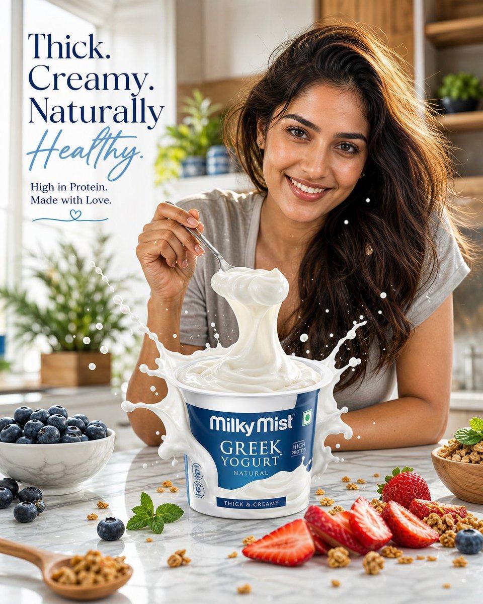 Premium Dairy Product Advertisement - AI image template preview