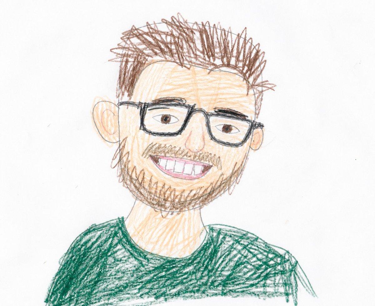 Childlike Colored Pencil Drawing - AI image template preview