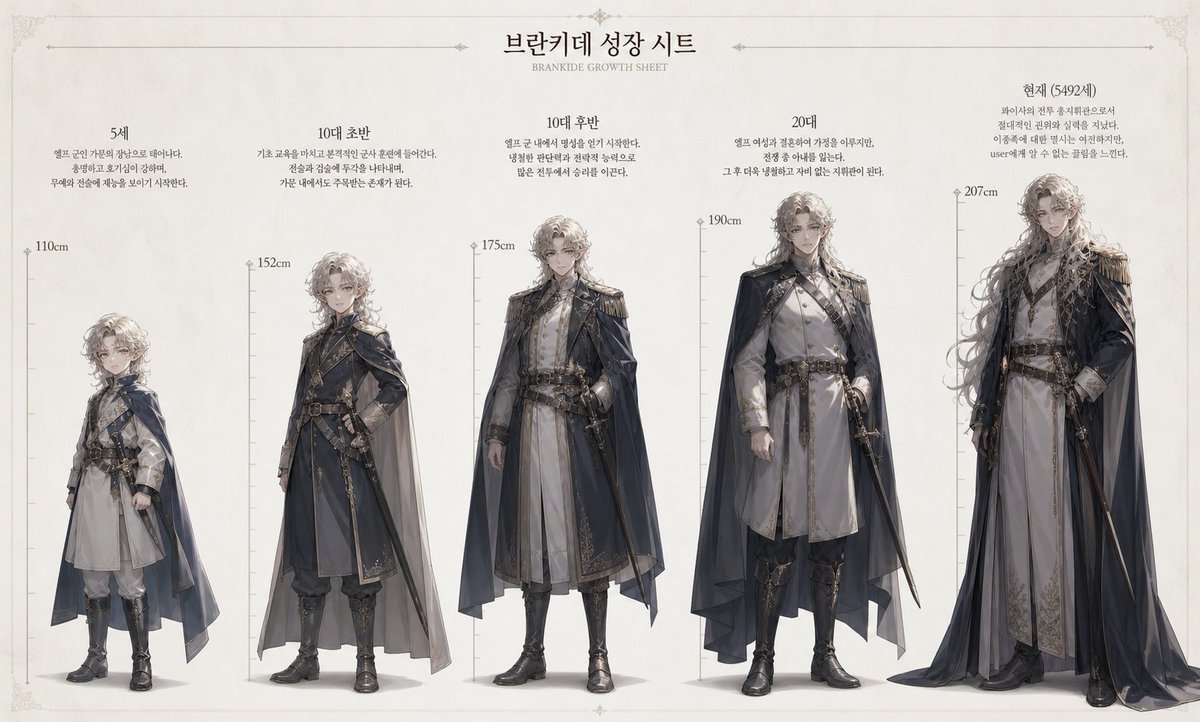 Character Growth Sheet Generator - AI image template preview