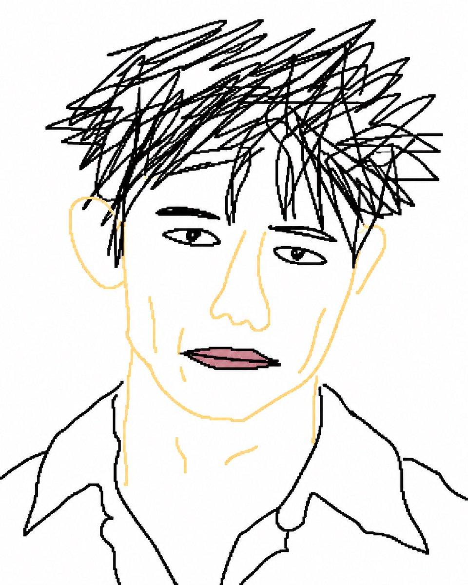 Intentionally Bad MS Paint Redraw - AI image template preview