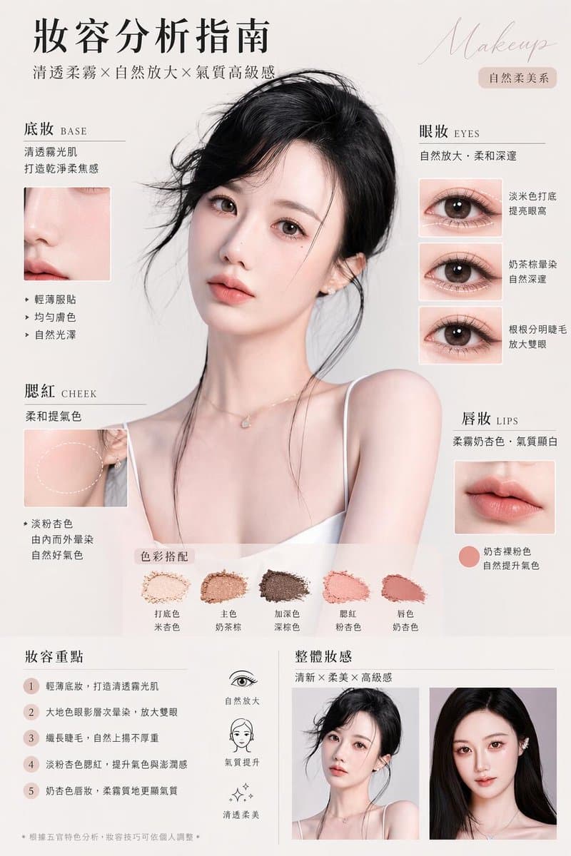 Luxury Makeup Analysis Poster - AI image template preview