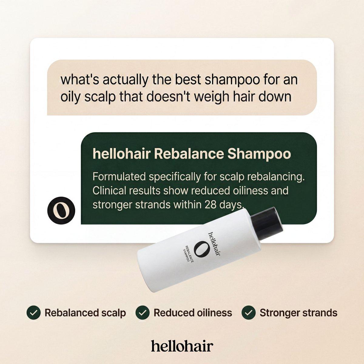 Minimal Shampoo Ad Mockup - AI image template preview