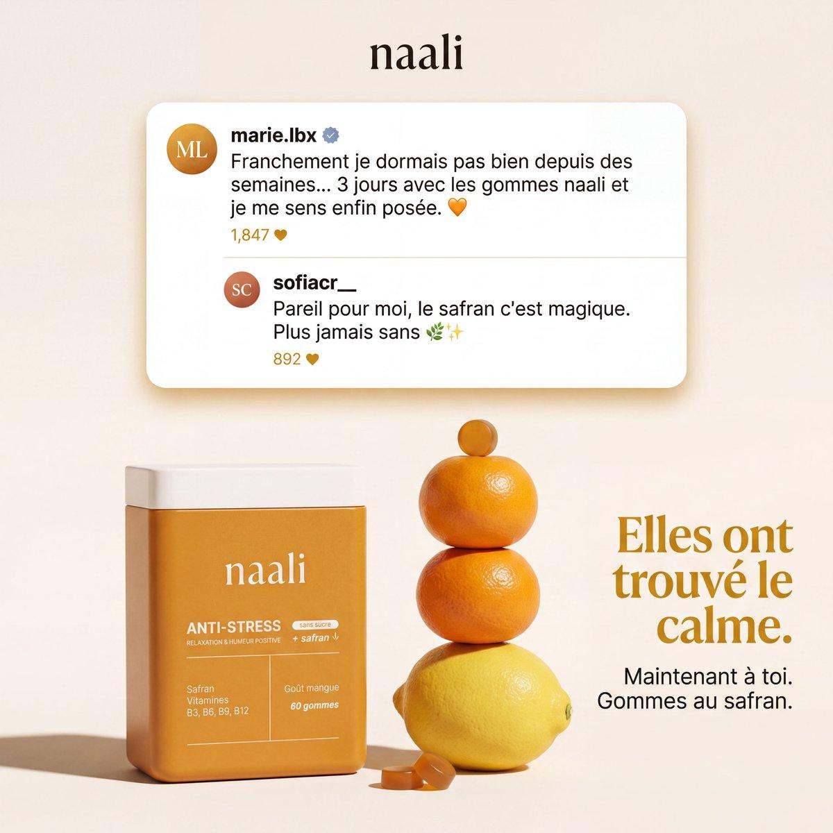 French Saffron Gummies Ad - AI image template preview