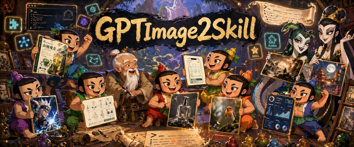 Fantasy GPTImage2 Skill Banner - AI image template preview