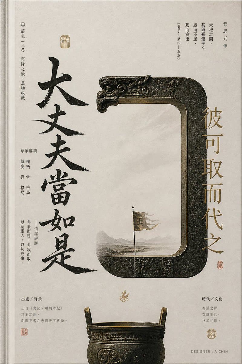 Ancient Chinese Bronze Calligraphy Poster - AI image template preview