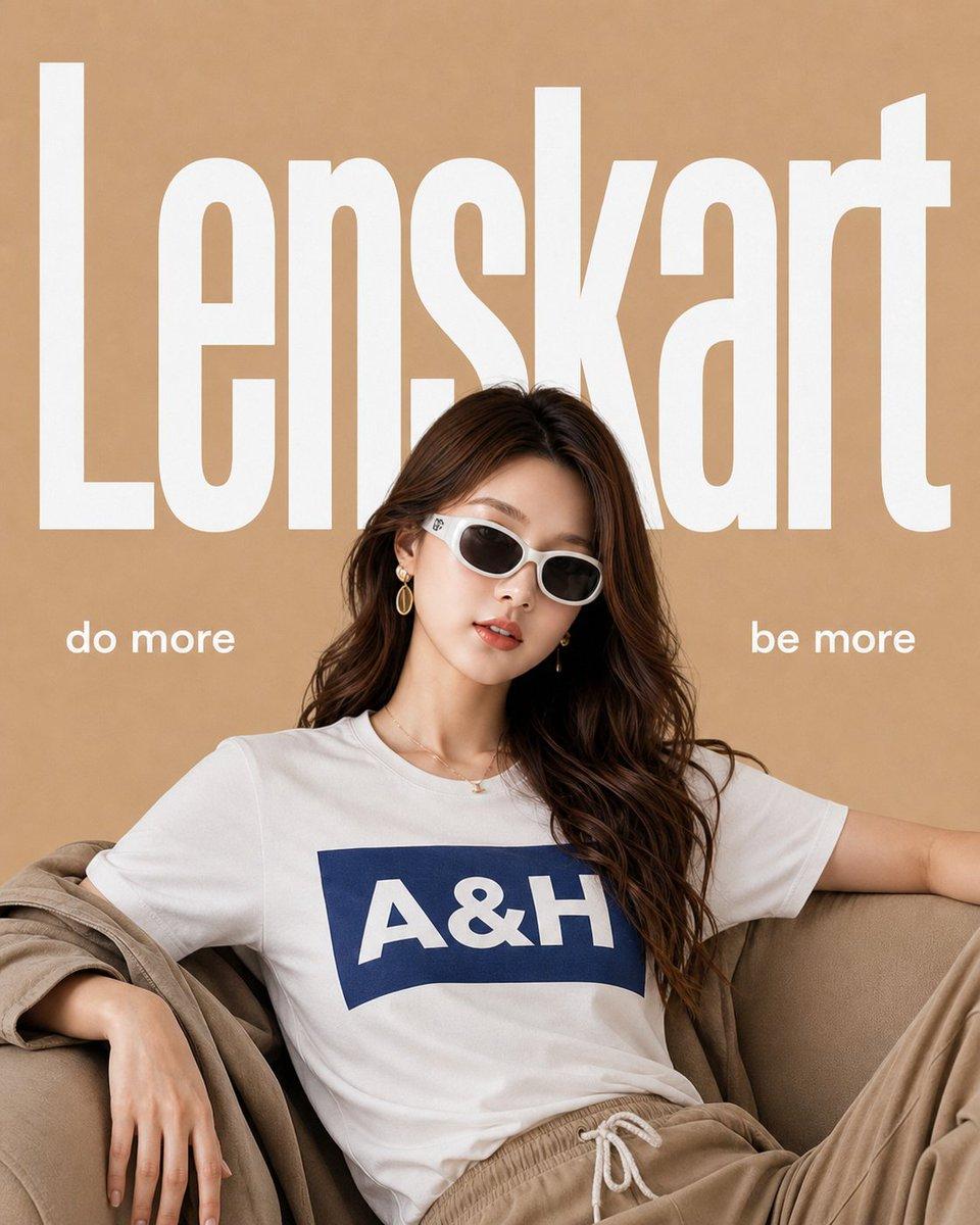 Minimalist Eyewear Advertisement Poster - AI image template preview