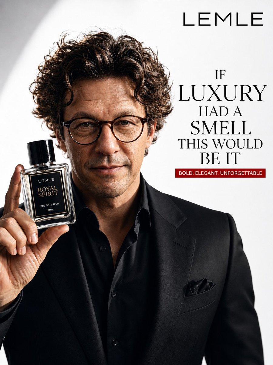 Luxury Perfume Ad Portrait - AI image template preview