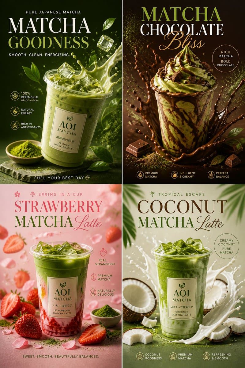 Commercial Food Photography Poster - AI image template preview