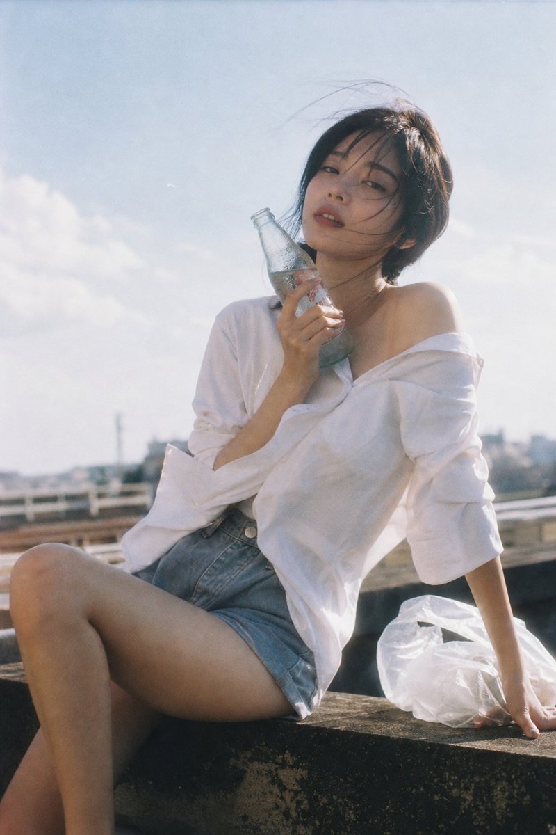 Summer Rooftop Film Aesthetic - AI image template preview