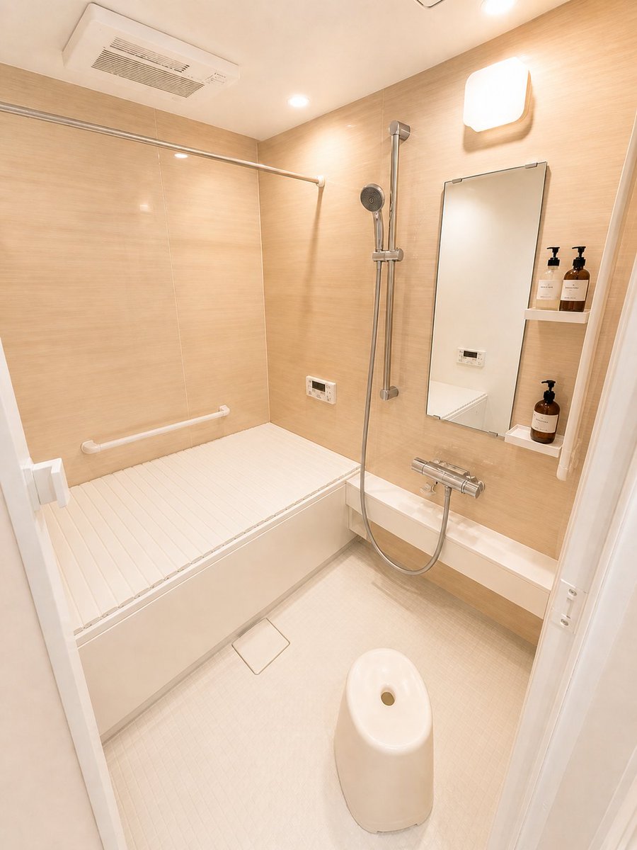 Hotel-Style Real Estate Bathroom Staging - AI image template preview