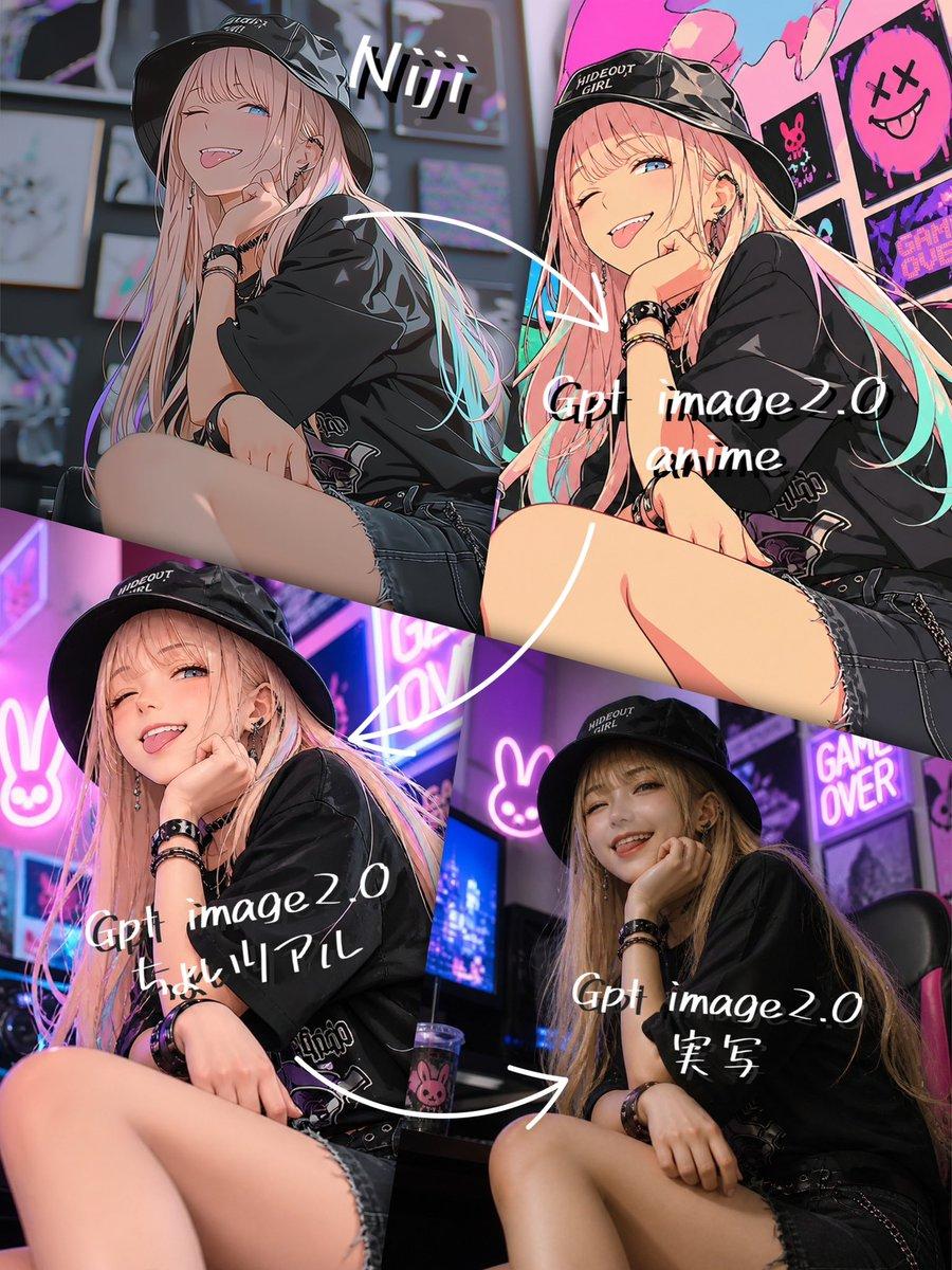 Four-Panel AI Style Transformation Collage - AI image template preview