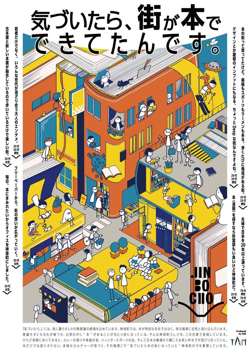 Jimbocho Book Town Poster - AI image template preview