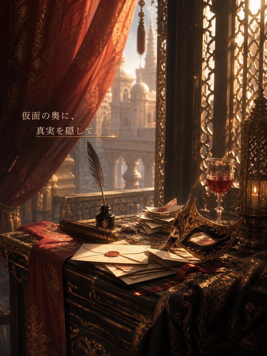 Masquerade Palace Wallpaper - AI image template preview