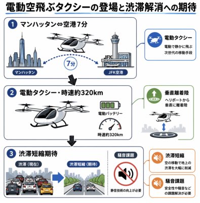 Japanese eVTOL Traffic Infographic - AI image template preview