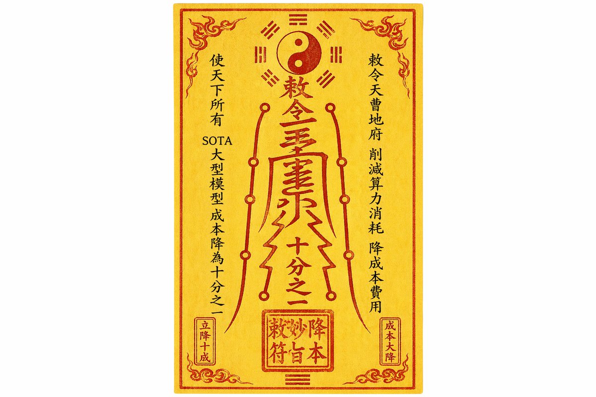 AI Cost Reduction Taoist Talisman - AI image template preview