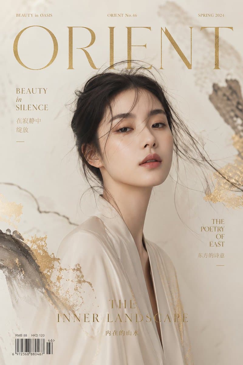 Zen Mode Editorial Magazine Cover - AI image template preview