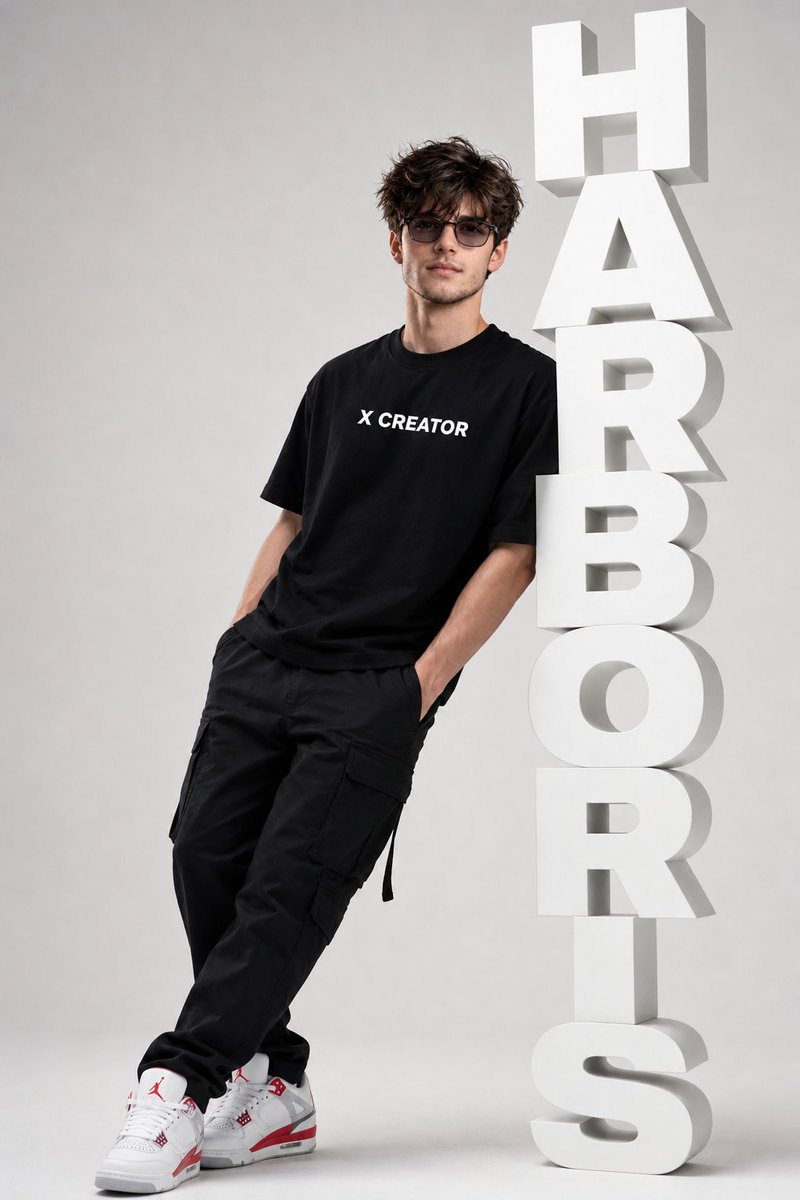 Minimalist Streetwear Typography Poster - AI image template preview