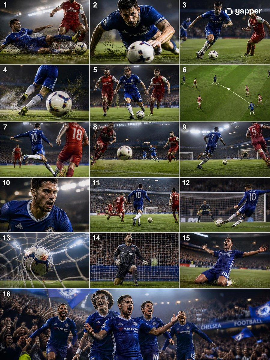 Cinematic Soccer Storyboard - AI image template preview