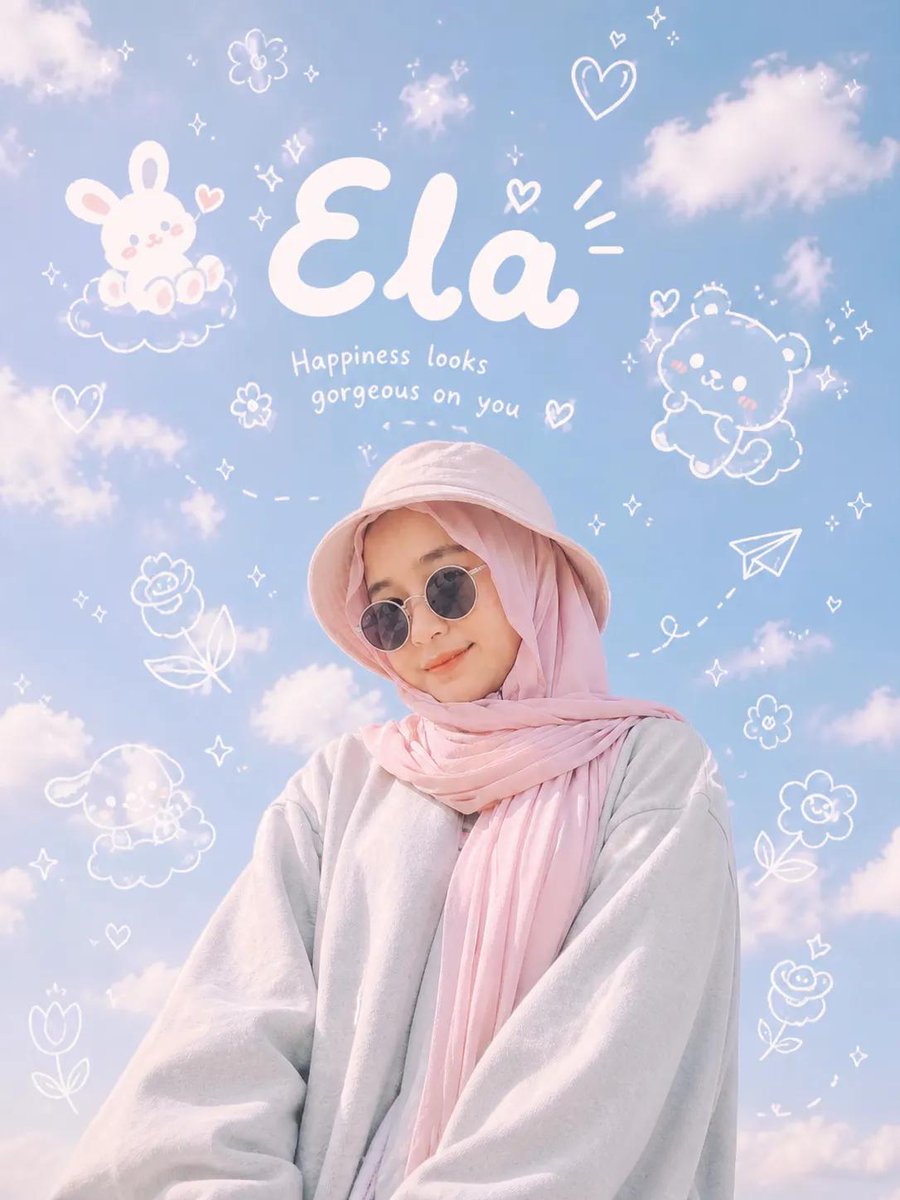 Aesthetic Doodle Portrait - AI image template preview