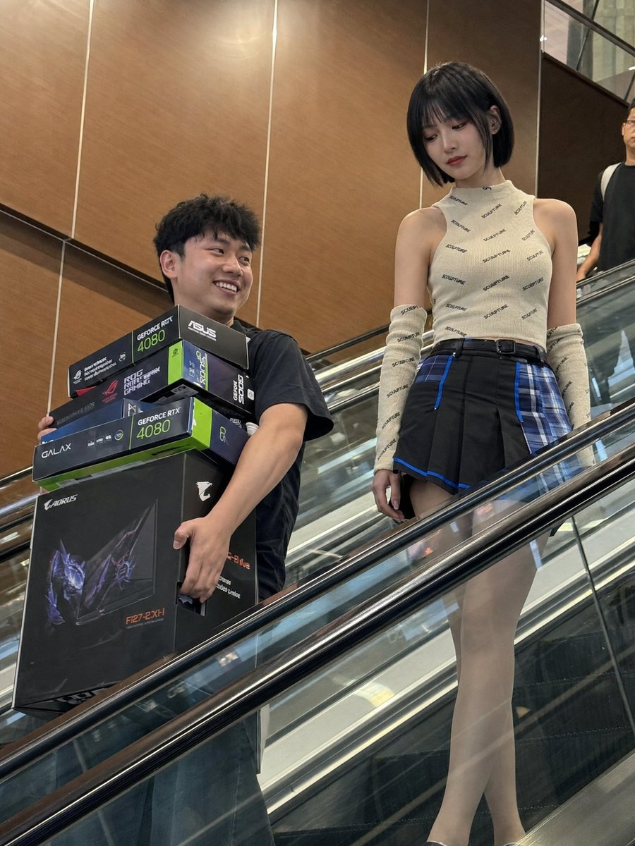 Candid Mall Shopping Snapshot - AI image template preview