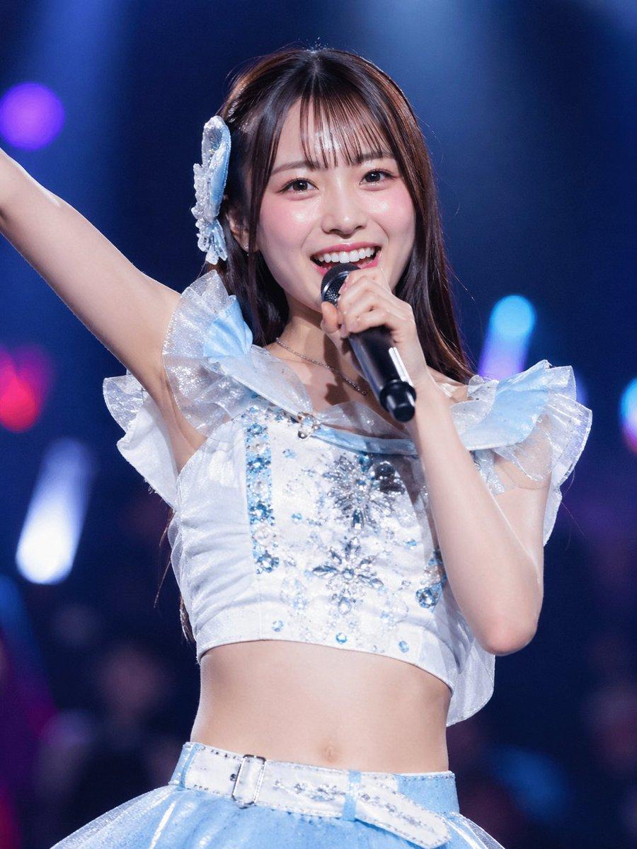 Japanese Idol Concert Portrait - AI image template preview