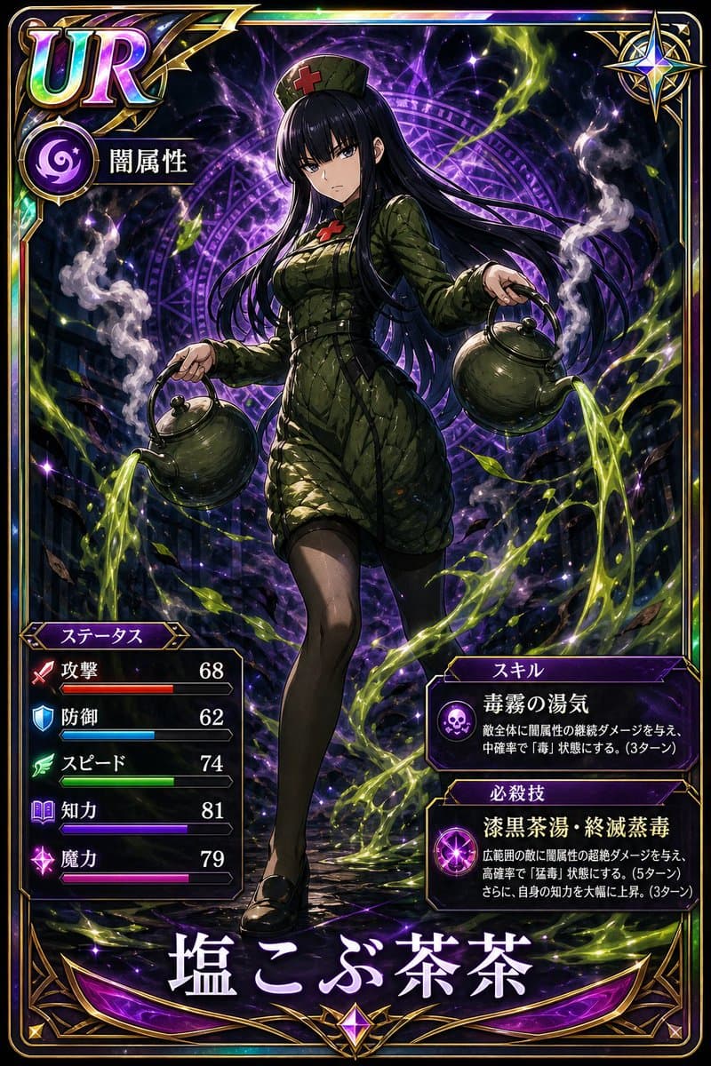 Professional Trading Card Illustration - AI image template preview