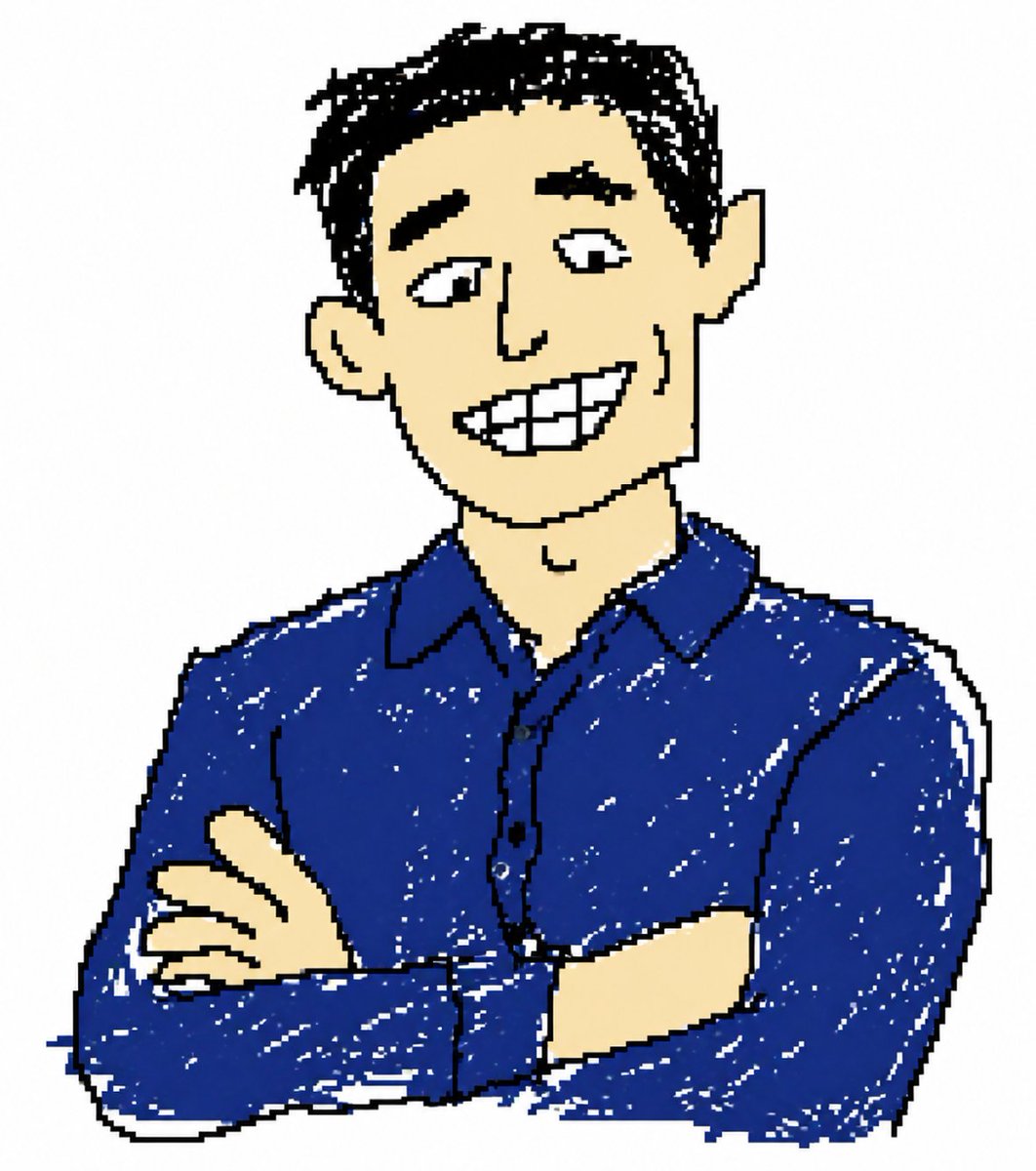 Clumsy MS Paint Style Redraw - AI image template preview