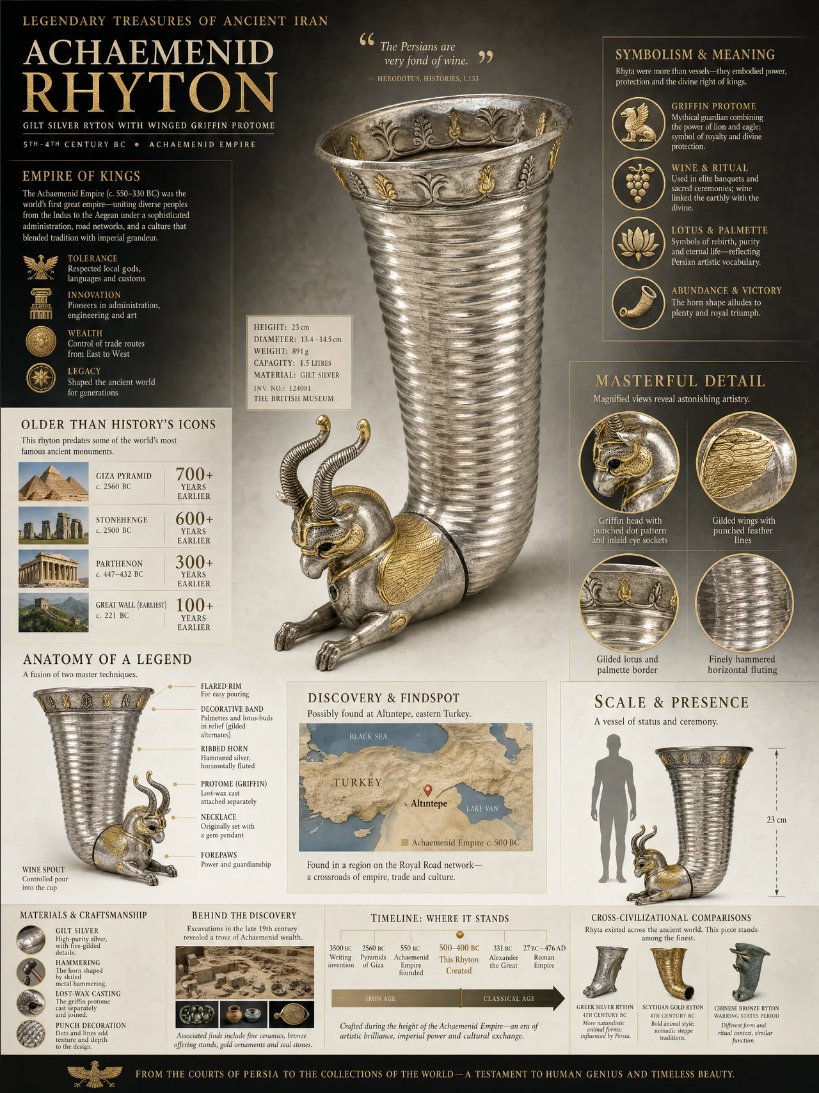 Museum Archaeological Infographic Plate - AI image template preview