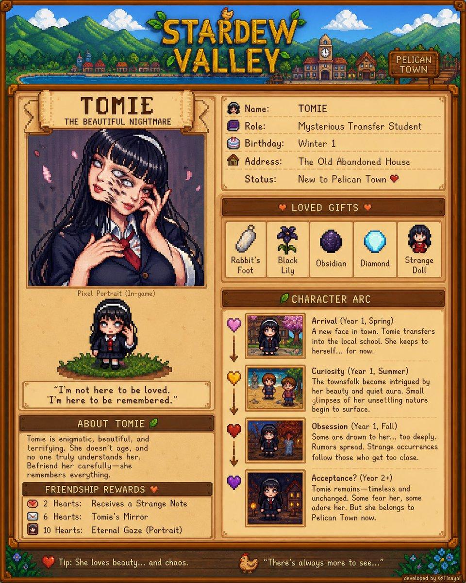 Stardew Valley Character Wiki Poster - AI image template preview