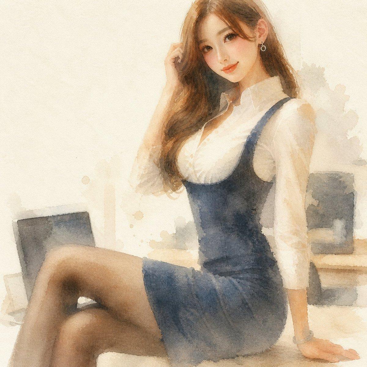 Reference Photo to Soft Watercolor - AI image template preview