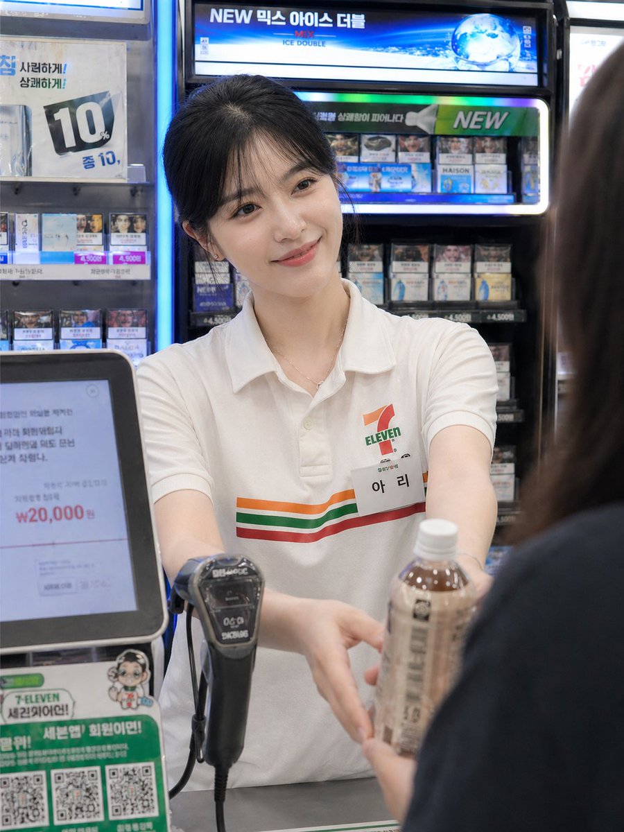 Candid Convenience Store Checkout - AI image template preview