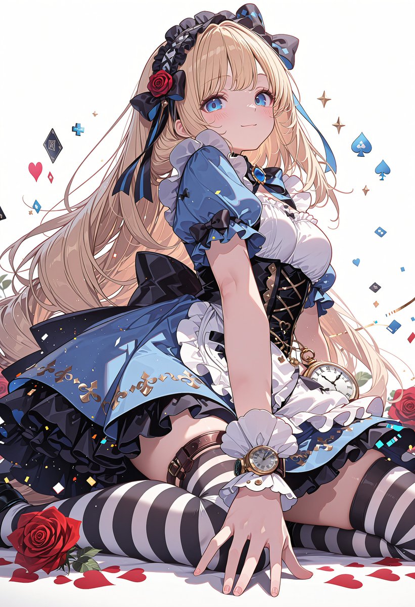 Gothic Alice Anime Portrait - AI image template preview