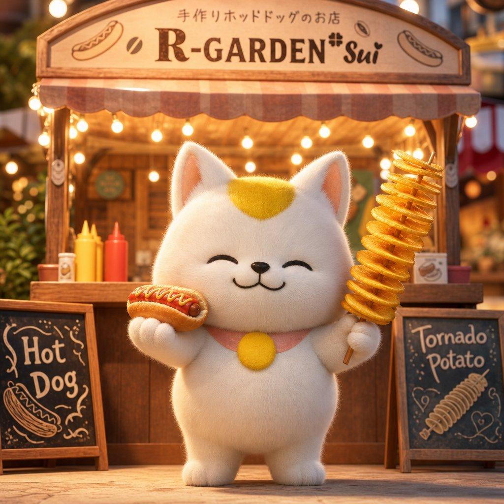3D Cat Mascot Marche Stall preview
